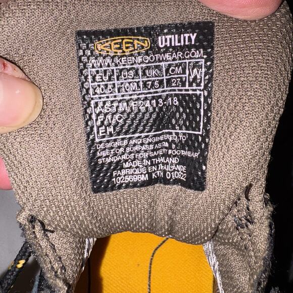 Keen Men’s Work Boots Size 10 Mens Lansing Mid Waterproof Steel Toe EUC - Picture 9 of 11